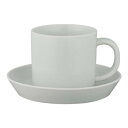 【暮らしラクラク応援セール】西海陶器 波佐見焼 コモン コーヒーカップ&ソーサー 灰 18282【取り寄せ・返品不可商品】