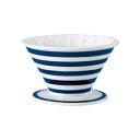 【暮らしラクラク応援セール】西海陶器 エッセンス es dripper ドリッパー ボーダー BU 19595【取り寄せ・返品不可商品】