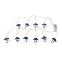 【暮らしラクラク応援セール】LEDストリングランタン METAL 10P ブルー DE048677【取り寄せ・返品不可商品】