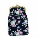【暮らしラクラク応援セール】大西賢製販 AbeiLLe がま口2WAY スマホショルダー ミニローズ ネイビー AGA-2206【取り寄せ・返品不可商品】