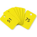【暮らしラクラク応援セール】オープン工業 スチロール番号札 51〜75 黄 BF-56-YE【取り寄せ・返品不可商品】