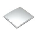 【暮らしラクラク応援セール】メリー 片面約5倍拡大鏡付コンパクトミラー Sサイズ シルバー AD-105【取り寄せ・返品不可商品】