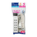 【暮らしラクラク応援セール】コンパクトタップ 5P5m LPT-505N(W)【取り寄せ・返品不可商品】
