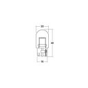 【暮らしラクラク応援セール】M&Hマツシマ 白熱電球(1個入) 12v21w T20WB 大 オレンジ 1PWB54 OR【取り寄せ・返品不可商品】