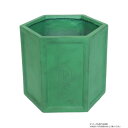 【暮らしラクラク応援セール】村田屋産業 ヘキサゴンポット 7号 Verdigris 3697【取り寄せ・返品不可商品】
