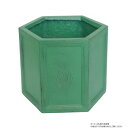 【暮らしラクラク応援セール】村田屋産業 ヘキサゴンポット 6号 Verdigris 3698【取り寄せ・返品不可商品】