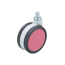【暮らしラクラク応援セール】26310 フレスコキャスター75mm M10ボルト・ストップ無 ピンク 0026310【取り寄せ・返品不可商品】