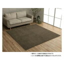 【暮らしラクラク応援セール】ミックスパイル ラグ 約1.5畳 約130×185cm ホットカーペット対応 ブラウン 3985379【取り寄せ・返品不可商品】