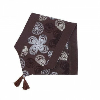 【暮らしラクラク応援セール】裏地付き テーブルランナー コーヒー ブラウン 1701WUJ009【取り寄せ・返..