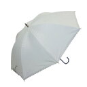 【暮らしラクラク応援セール】藤田屋 晴雨兼用長傘ショート 50cm ヒートカット 無地 ホワイト SS-1307(KT)【取り寄せ・返品不可商品】