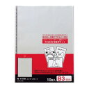 【暮らしラクラク応援セール】LIHIT LAB.(リヒトラブ) 大判サイズ P.Pクリヤーポケット B3L S型(タテ型) 55穴 10枚パック N-1479【...