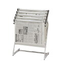 【暮らしラクラク応援セール】ナカキン 新聞架 5本掛 370NS-343-WG【取り寄せ・返品不可商品】
