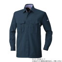 【暮らしラクラク応援セール】桑和 4115 長袖シャツ 3Lサイズ ネイビー(1)【取り寄せ・返品不可商品】