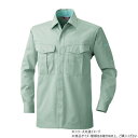 【暮らしラクラク応援セール】桑和 4115 長袖シャツ LLサイズ モスグリーン(107)【取り寄せ・返品不可商品】