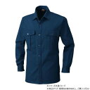 【暮らしラクラク応援セール】桑和 5335 長袖シャツ Lサイズ ネイビー(1)【取り寄せ・返品不可商品】