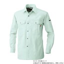 【暮らしラクラク応援セール】桑和 6115 長袖シャツ Mサイズ モスグリーン(107)【取り寄せ・返品不可商品】
