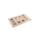 【暮らしラクラク応援セール】玄関マット 洗える ギャベ柄 「ギャベル」 約50×80cm ベージュ 2034230【取り寄せ・返品不可商品】