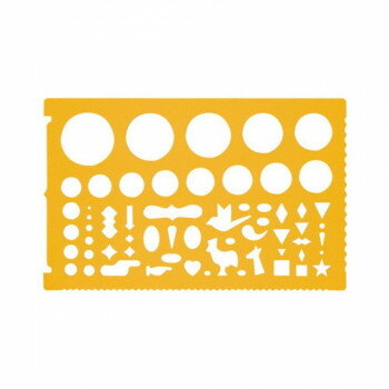 【暮らしラクラク応援セール】バンコ テンプレート 美術 中-4 25504【取り寄せ・返品不可商品】