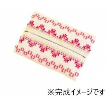 【暮らしラクラク応援セール】オリムパス スウェーデンししゅうキット　ティッシュケース(赤) SW-11【取り寄せ・返品不可商品】