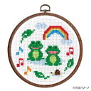 【暮らしラクラク応援セール】オリムパス ししゅうキット カエル 7422【取り寄せ・返品不可商品】
