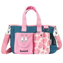 【暮らしラクラク応援セール】BARBAPAPA(バーバパパ) デニムお散歩バッグ デニム×ピンク CKBP024【取り寄せ・返品不可商品】
