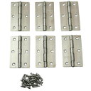 【暮らしラクラク応援セール】ステンレス蝶番 64mm 6枚入 17494【取り寄せ・返品不可商品】