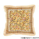 【暮らしラクラク応援セール】クッションカバー カリーノブロックプリント サフランイエロー 11725883385【取り寄せ・返品不可商品】