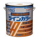 【暮らしラクラク応援セール】ニッペ ホームペイント コンクリート床・アスファルト用塗料 水性ラインカラー 4kg 白【取り寄せ・返品不可商品】