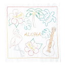 【暮らしラクラク応援セール】オリムパス 世界を旅する花ふきん 刺し子キット ALOHA SK-390【取り寄せ・返品不可商品】