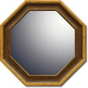 【暮らしラクラク応援セール】ユーパワー ナチュラル 八角ミラー Sサイズ ブラウン NM-02023【取り寄せ・返品不可商品】