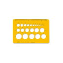 【暮らしラクラク応援セール】テンプレート No.103M 円定規 1-843-0113【取り寄せ・返品不可商品】