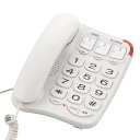 【暮らしラクラク応援セール】OHM シンプルシニアホン ホワイト TEL-2991SO-W【取り寄せ・返品不可商品】