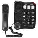【暮らしラクラク応援セール】OHM シンプルシニアホン ブラック TEL-2991SO-K【取り寄せ・返品不可商品】