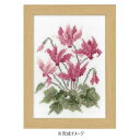 【暮らしラクラク応援セール】オリムパス クロス・ステッチ刺しゅうキット 12ヶ月の花フレーム 11月シクラメン 7518【取り寄せ・返品不可商品】