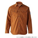 【暮らしラクラク応援セール】イーブンリバー フレイムレジスタントシャツ ブリックレッド(22) サイズ:3L SR7006【取り寄せ・返品不可商品】
