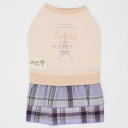 【暮らしラクラク応援セール】(ペット) Gemelli COOL&オーガニックチェック裾フリルワンピ ピンク S LGW349【取り寄せ・返品不可商品】
