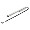 【暮らしラクラク応援セール】サンワサプライ スマートフォン&タブレット用タッチペン(シルバー) PDA-PEN25SV【取り寄せ・返品不可商品】