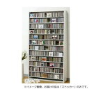【暮らしラクラク応援セール】オークス CDストッカー CS1284 W ホワイト【取り寄せ・返品不可商品】