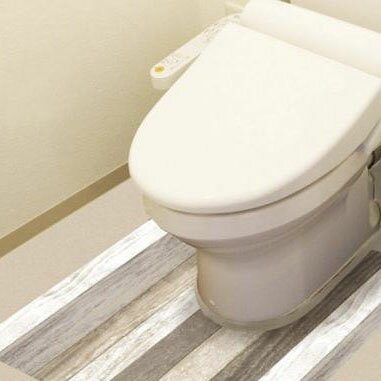 【暮らしラクラク応援セール】防水模様替えシート トイレ床用 90cm×80cm Gy(グレー) BKTSW-9080【取り..