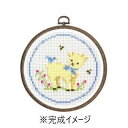 【暮らしラクラク応援セール】オリムパス ししゅうキット フープ 子ヤギとコトリ 7407【取り寄せ・返品不可商品】