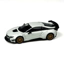 【暮らしラクラク応援セール】JADI リバティウォーク BMW i8 ホワイト/ゴールドホイール LHD 1/64スケール PA55152【取り寄せ・返品不可商...
