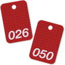 【暮らしラクラク応援セール】オープン工業 スチロール番号札 26~50 赤 BF-81-RD【取り寄せ・返品不可商品】