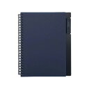 【暮らしラクラク応援セール】LIHIT LAB.(リヒトラブ) オープンリングノート A5 ネイビーブラック N-7201-11【取り寄せ・返品不可商品】