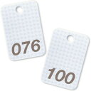 【暮らしラクラク応援セール】オープン工業 スチロール番号札 76~100 白 BF-83-WH【取り寄せ・返品不可商品】