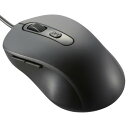 【暮らしラクラク応援セール】OHM 静音マウス 有線タイプ BlueLEDセンサー付 M ブラック PC-SMUBS5M-K【取り寄せ・返品不可商品】(2)