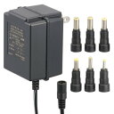 【暮らしラクラク応援セール】OHM AudioComm ACアダプター DC3V対応 トランス式 変換プラグ6種付き AV-DR3005N【取り寄せ・返品不可商...