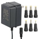 【暮らしラクラク応援セール】OHM AudioComm ACアダプター DC4.5V対応 トランス式 変換プラグ6種付き AV-DR4505N【取り寄せ・返品不...