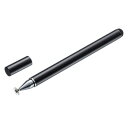 【暮らしラクラク応援セール】ディスク式&導電繊維タッチペン(ブラック) PDA-PEN50BK【取り寄せ・返品不可商品】