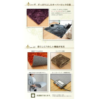 【暮らしラクラク応援セール】ラグ カーペット 『ラルジュ』 アイボリー 約200×300cm(ホットカーペット対応) 3959139【取り寄せ・返品不可商品】 [3]