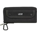 【暮らしラクラク応援セール】L.R.M ナイロンかぶせラウンドウォレット CMK20-0696 BK【取り寄せ・返品不可商品】